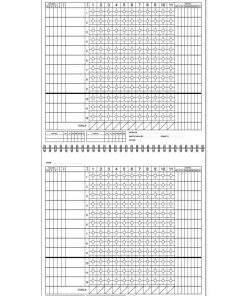 X-Plate 12 Batter Spiral Bound Scorebook