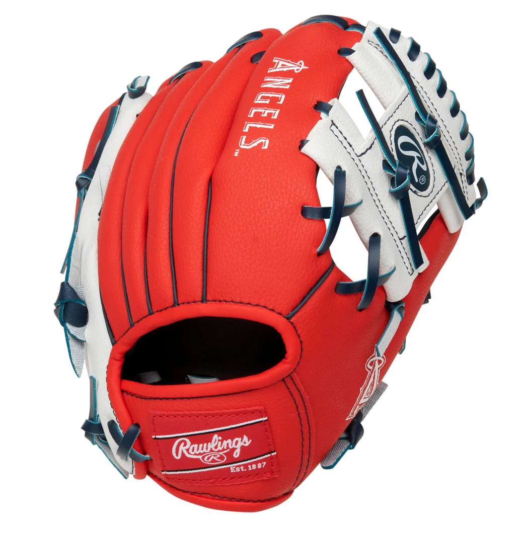 Rawlings LA Angels 10in Youth Glove 4 Rawlings LA Angels 10in Youth Glove