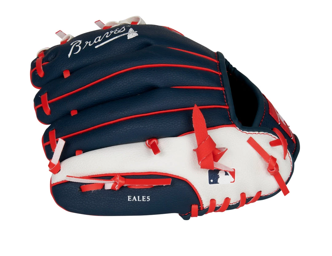 Gloves Rawlings Atlanta Braves 10in Youth Glove 6 Gloves Rawlings Atlanta Braves 10in Youth Glove