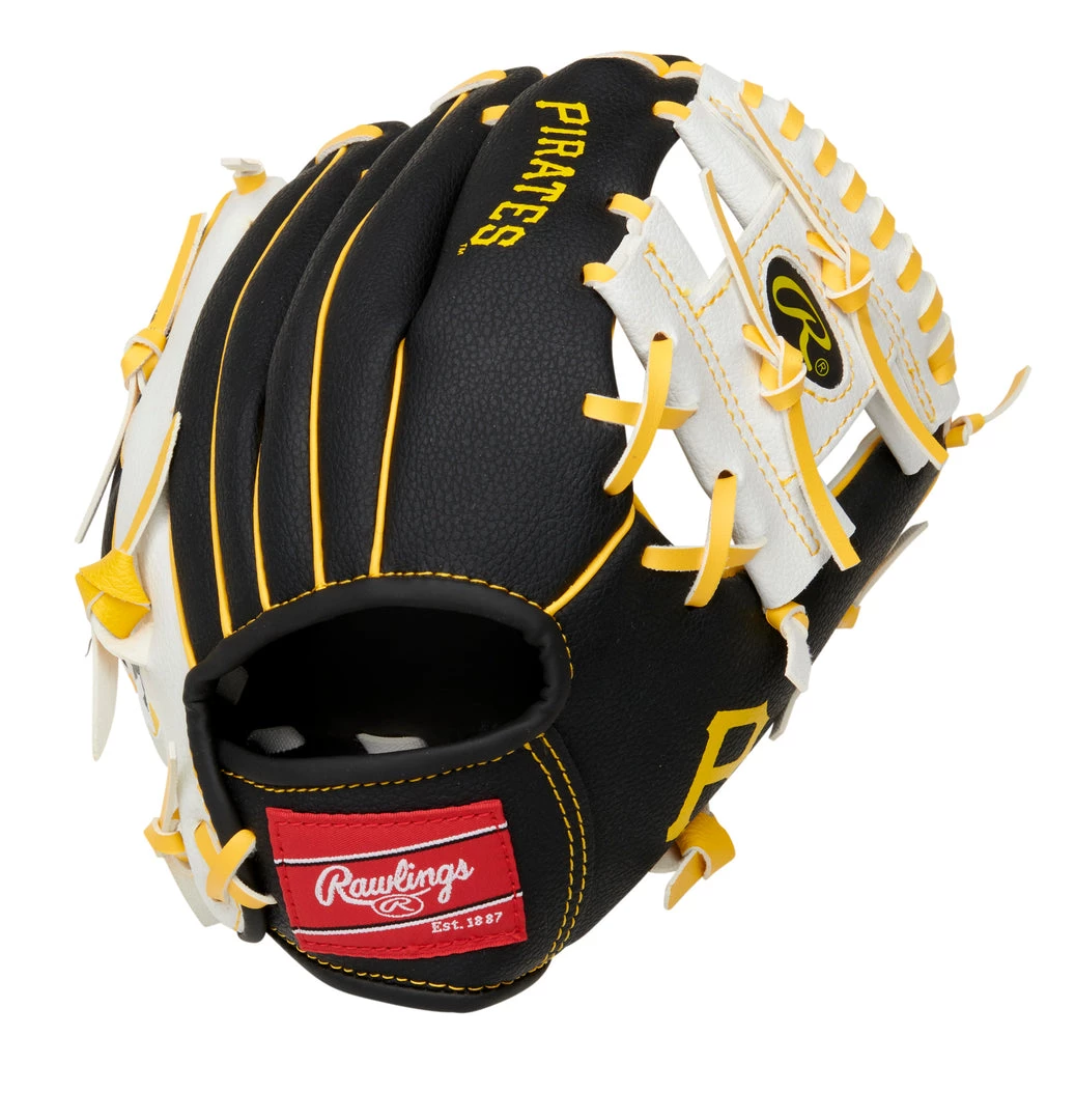 Gloves Rawlings Pittsburgh Pirates 10in Youth Glove 4 Gloves Rawlings Pittsburgh Pirates 10in Youth Glove