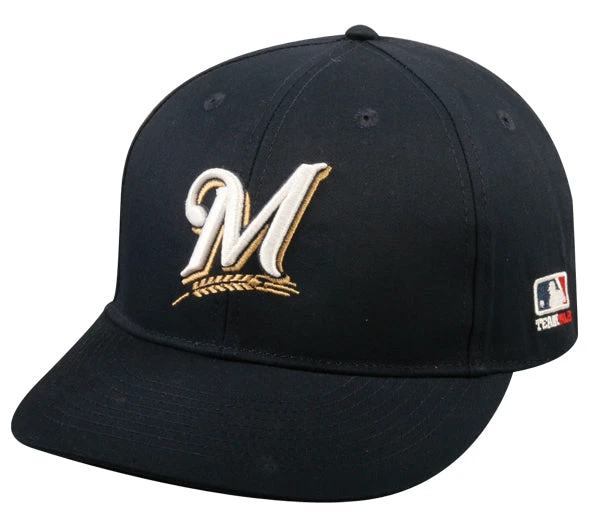 Team MLB Apparel Milwaukee Brewers MLB Navy Home White 'M' ADULT Poly CottonTwill Cap 3 Team MLB Apparel Milwaukee Brewers MLB Navy Home White 'M' ADULT Poly CottonTwill Cap