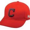 Team MLB Cleveland Indians MLB Red Alternate/Home Blue 'C' ADULT Poly CottonTwill Cap Apparel