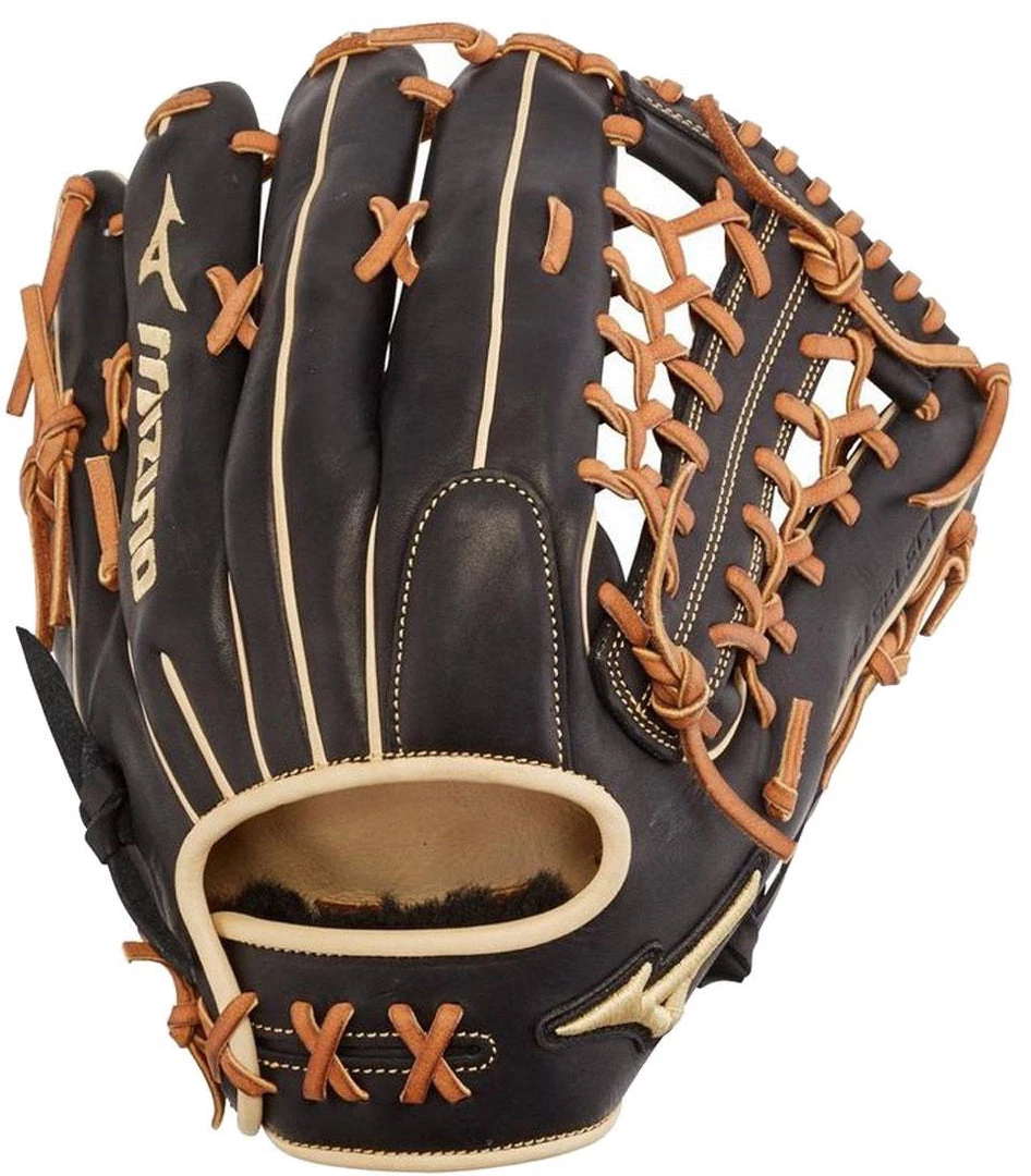 Mizuno Pro Select Black Series 12.75in Outfield Glove || GPS1BK-700DS 4 Mizuno Pro Select Black Series 12.75in Outfield Glove || GPS1BK-700DS