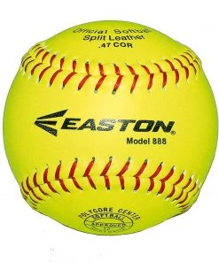 Balls Easton 888 Solid-Core 12in Leather Softball || 6 PACK