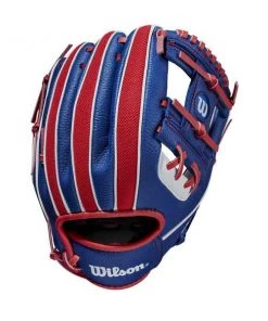 Wilson A200 White/Royal/Red 10in Youth Glove 8 Wilson A200 White/Royal/Red 10in Youth Glove