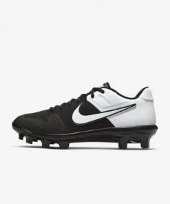 Nike Alpha Huarache Varsity Moulded Cleats - Black/White Footwear