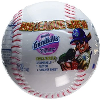 Big League Chew Plastic Ball With Original Gum Balls Accessories 3 Big League Chew Plastic Ball With Original Gum Balls Accessories