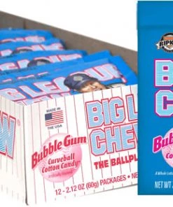 Big League Chew Cotton Candy Bubblegum - 12 Pack Accessories