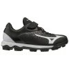 Mizuno Wave Select Nine Junior Moulded Cleats - Black/White Footwear