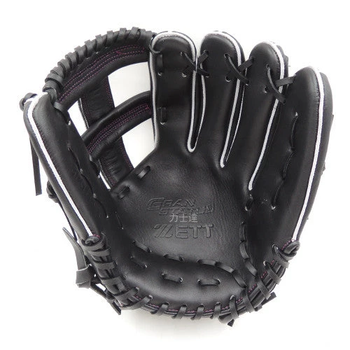 Zett Gran Status Black 12in Infield Glove Gloves 3 Zett Gran Status Black 12in Infield Glove Gloves