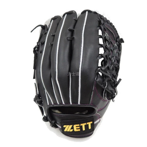 Zett Gran Status Black 13in Outfield Glove 4 Zett Gran Status Black 13in Outfield Glove