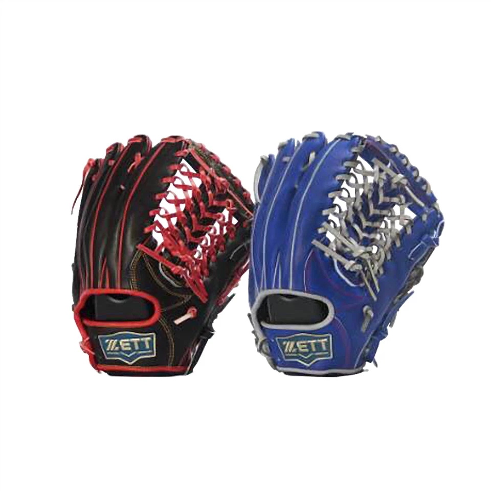 Gloves Zett Pro Model Flare Modified Trapeze 13in Outfield Glove 3 Gloves Zett Pro Model Flare Modified Trapeze 13in Outfield Glove