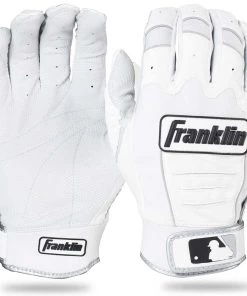 Franklin CFX Pro Youth Batting Gloves - White/Pearl