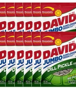 Accessories David Flavoured Sunflower Seeds Dill Pickle - Box Of 12 - Please Note: This Product Has A Best Before Date Of Nov 2020