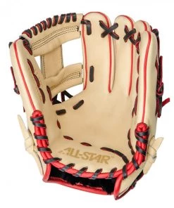 All-Star Pro Elite 11.5in Infield Glove - Cream/Scarlet/Black || FGAS-1150i
