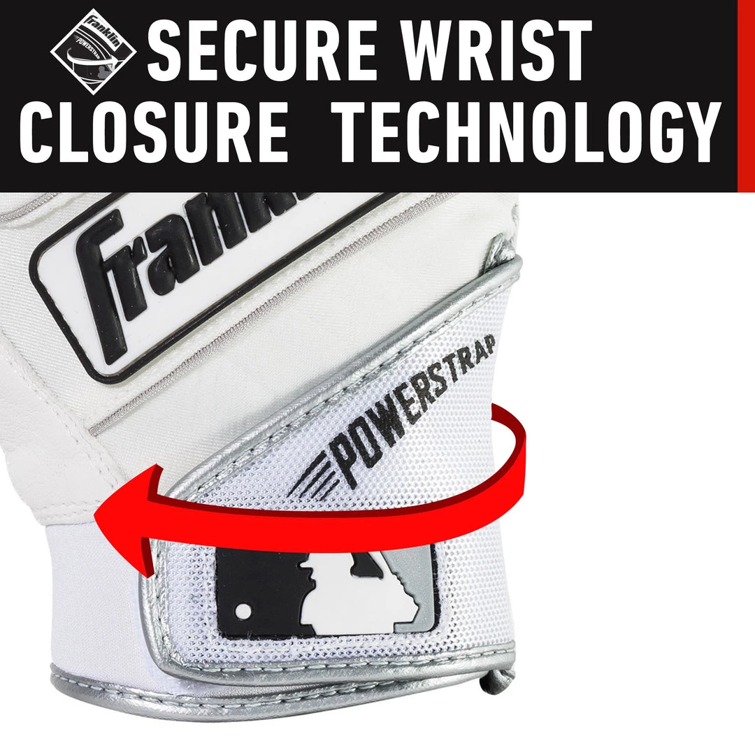 Franklin Powerstrap Adult Batting Gloves 7 Franklin Powerstrap Adult Batting Gloves