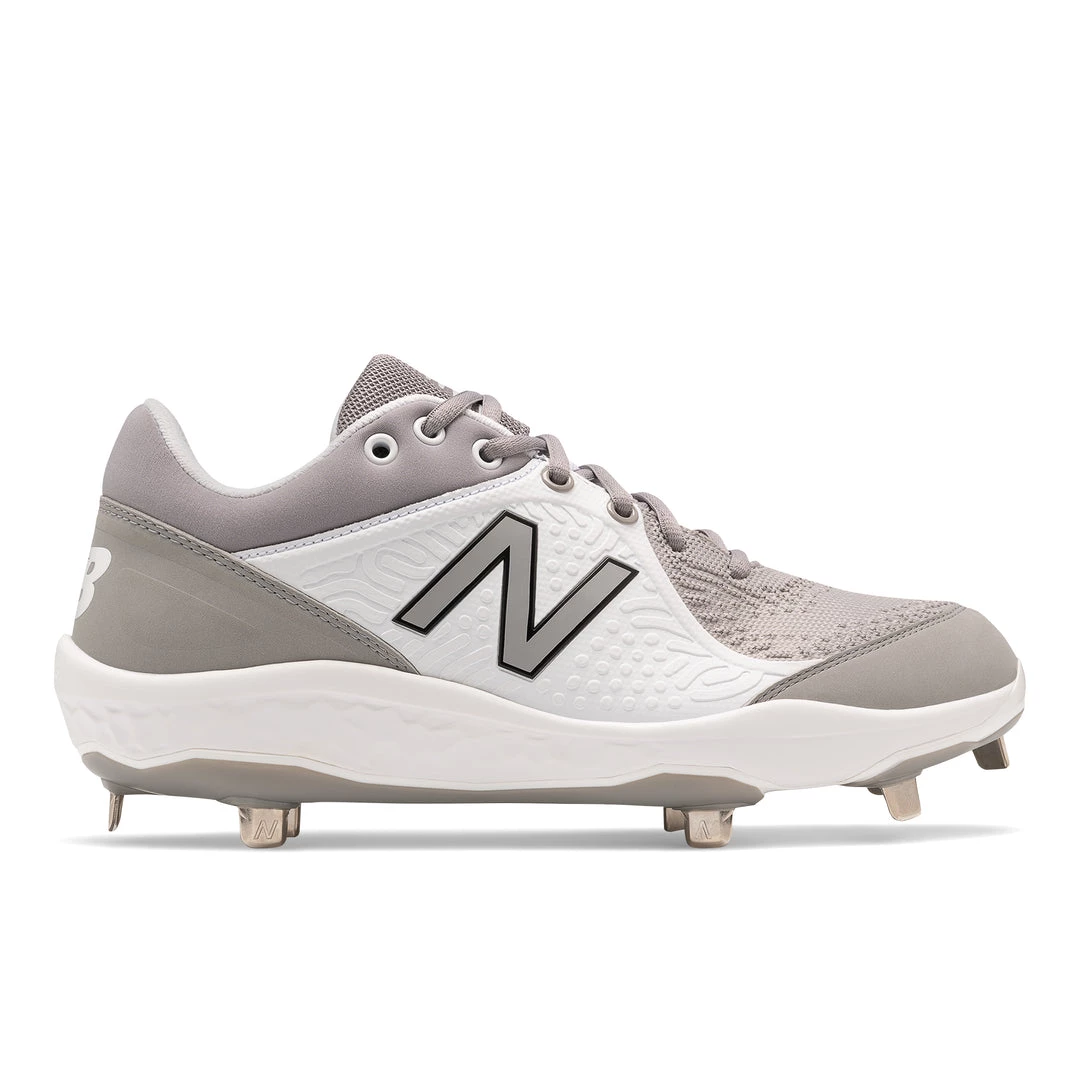 Footwear New Balance Fresh Foam 3000v5 2E Fit - Grey/White Metal Cleats 3 Footwear New Balance Fresh Foam 3000v5 2E Fit - Grey/White Metal Cleats