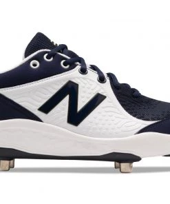 New Balance Fresh Foam 3000v5 2E Fit - Navy/White Metal Cleats