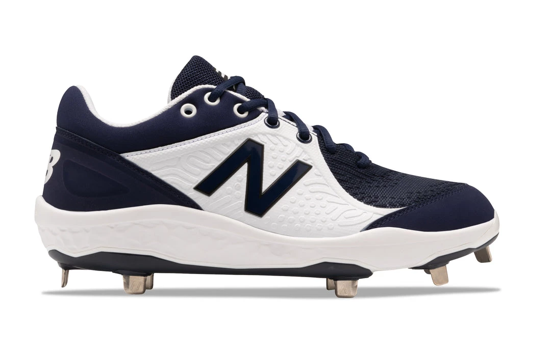 New Balance Fresh Foam 3000v5 2E Fit - Navy/White Metal Cleats 3 New Balance Fresh Foam 3000v5 2E Fit - Navy/White Metal Cleats