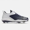 Footwear New Balance FuelCell 4040v6 2E Fit - Navy/White Metal Cleats 1 Footwear New Balance FuelCell 4040v6 2E Fit - Navy/White Metal Cleats