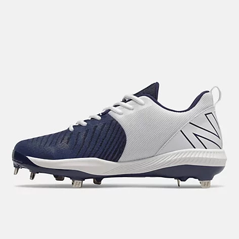 Footwear New Balance FuelCell 4040v6 2E Fit - Navy/White Metal Cleats 4 Footwear New Balance FuelCell 4040v6 2E Fit - Navy/White Metal Cleats