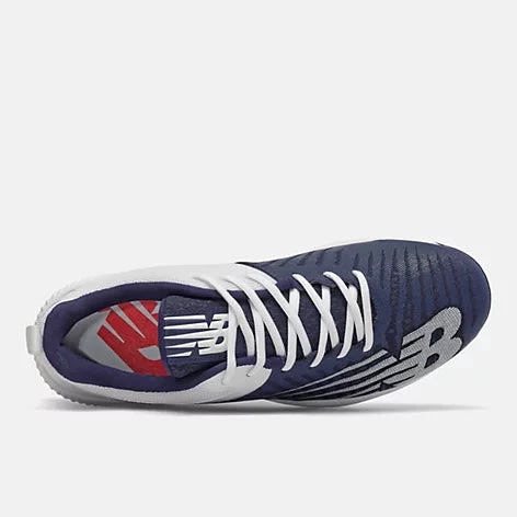 Footwear New Balance FuelCell 4040v6 2E Fit - Navy/White Metal Cleats 6 Footwear New Balance FuelCell 4040v6 2E Fit - Navy/White Metal Cleats