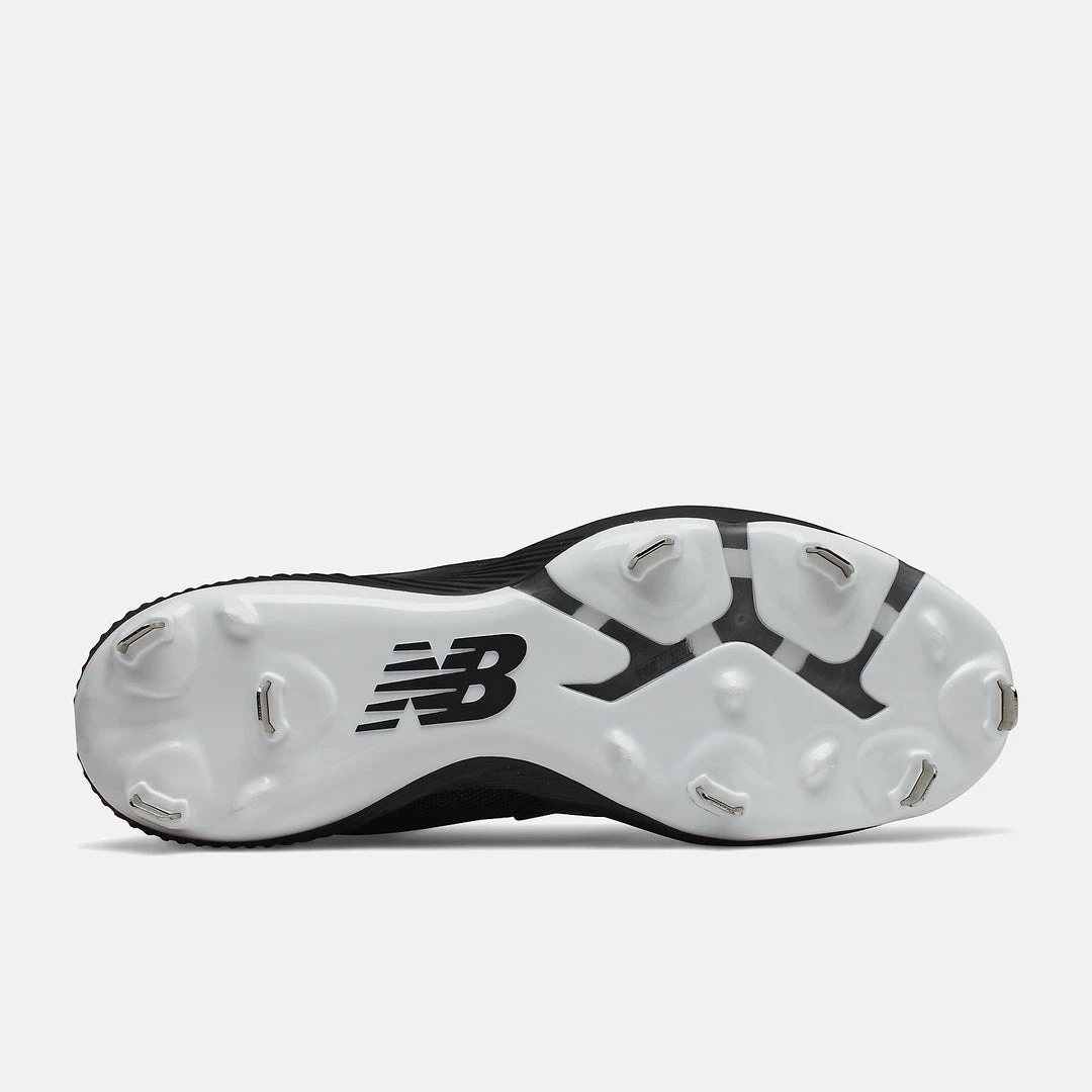 Footwear New Balance FuelCell Mid 4040v6 2E Fit - Black/White Metal Cleats 5 Footwear New Balance FuelCell Mid 4040v6 2E Fit - Black/White Metal Cleats