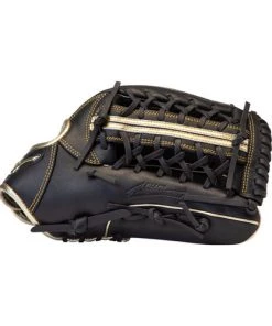 Mizuno MVP Prime SE Black/ Gold 12.75in Outfield Glove Gloves
