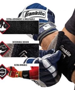 Franklin MLB® 6" X-Vent Reversible Wristbands || Pair Apparel