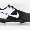 Nike Alpha Huarache Varsity Metal Cleats - Black/White