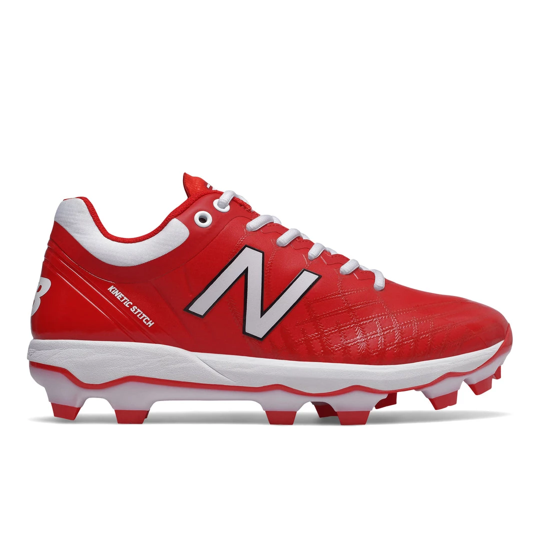 Footwear New Balance 4040v5 Moulded TPU Low Cleats - Red 3 Footwear New Balance 4040v5 Moulded TPU Low Cleats - Red