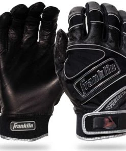 Franklin Powerstrap Chrome Adult Batting Gloves