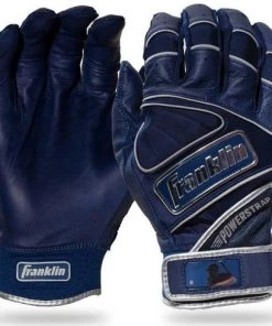 Franklin Powerstrap Chrome Adult Batting Gloves