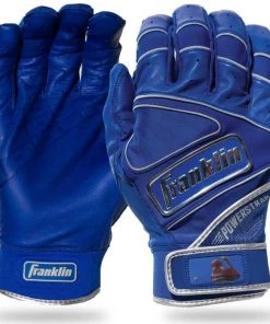 Franklin Powerstrap Chrome Adult Batting Gloves
