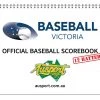 Baseball Victoria Official 12 Batter Score Book Accessories