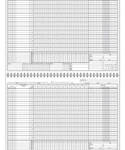 Baseball Victoria Official 15 Batter Score Book