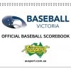 Accessories Baseball Victoria Official 9 Batter Score Book 2 Accessories Baseball Victoria Official 9 Batter Score Book