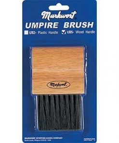 Markwort Umpire Brush Wooden Handle With Plastic Brush Fiber